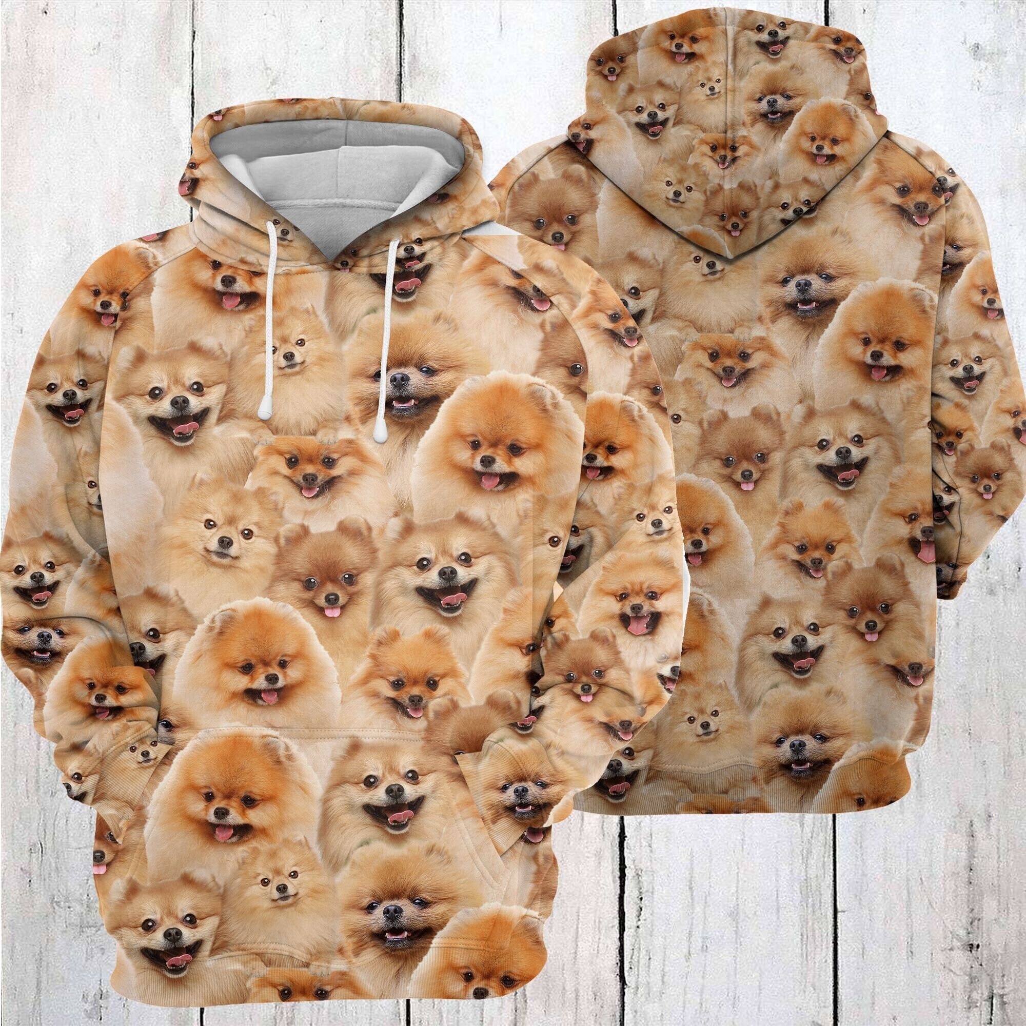 Pomeranian Dog Awesome All Over Print Hoodie